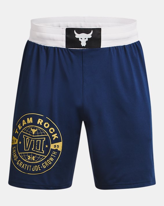 Men's Project Rock Boxing Shorts, Blue, pdpMainDesktop image number 5